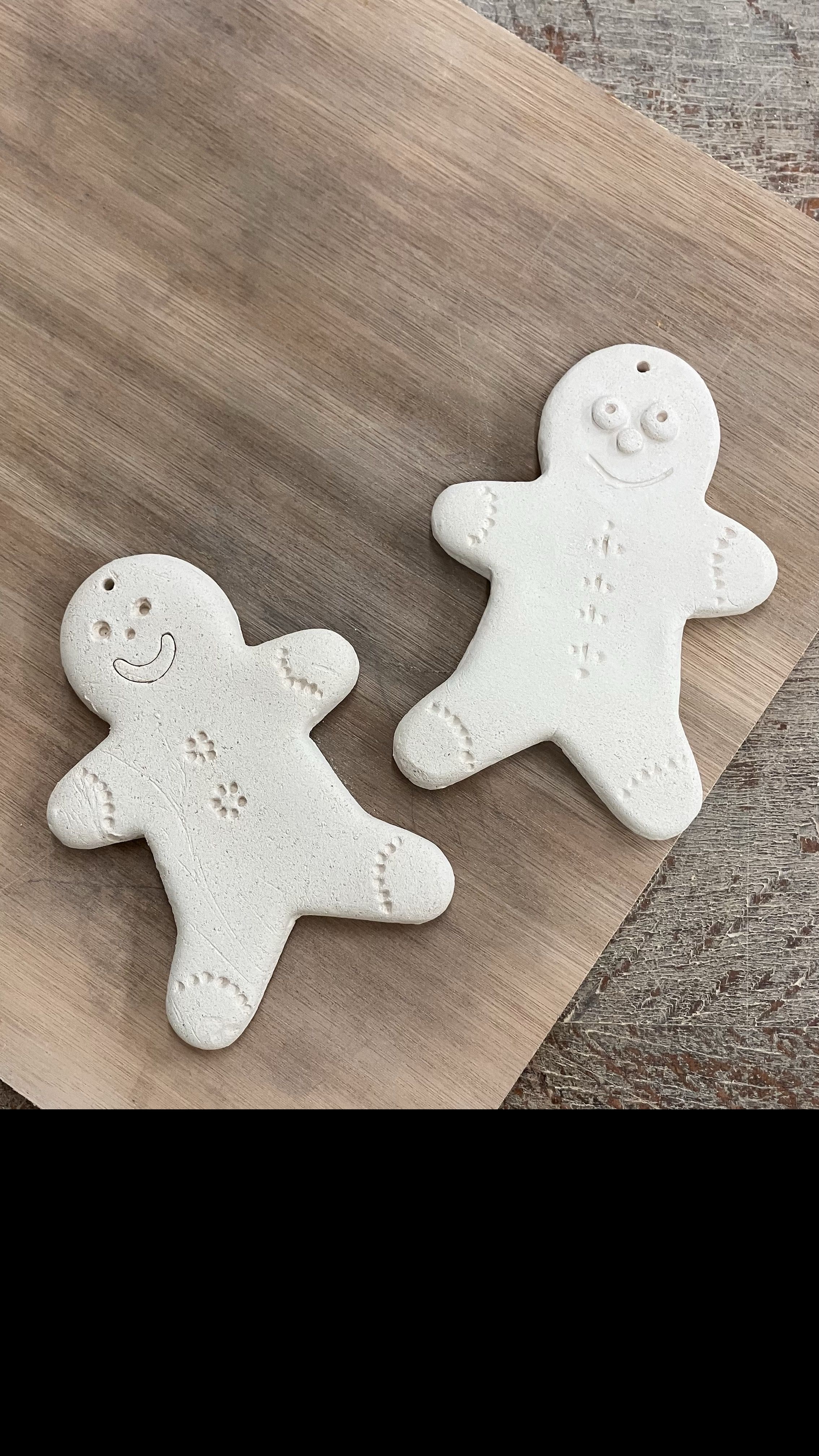 Bonhomme de pain d'épices réalisé en poterie